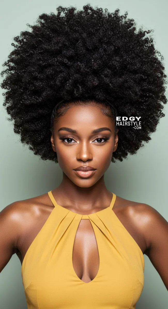 7. Afro Puff | 15 Quick And Stylish Hairstyles For Black Women