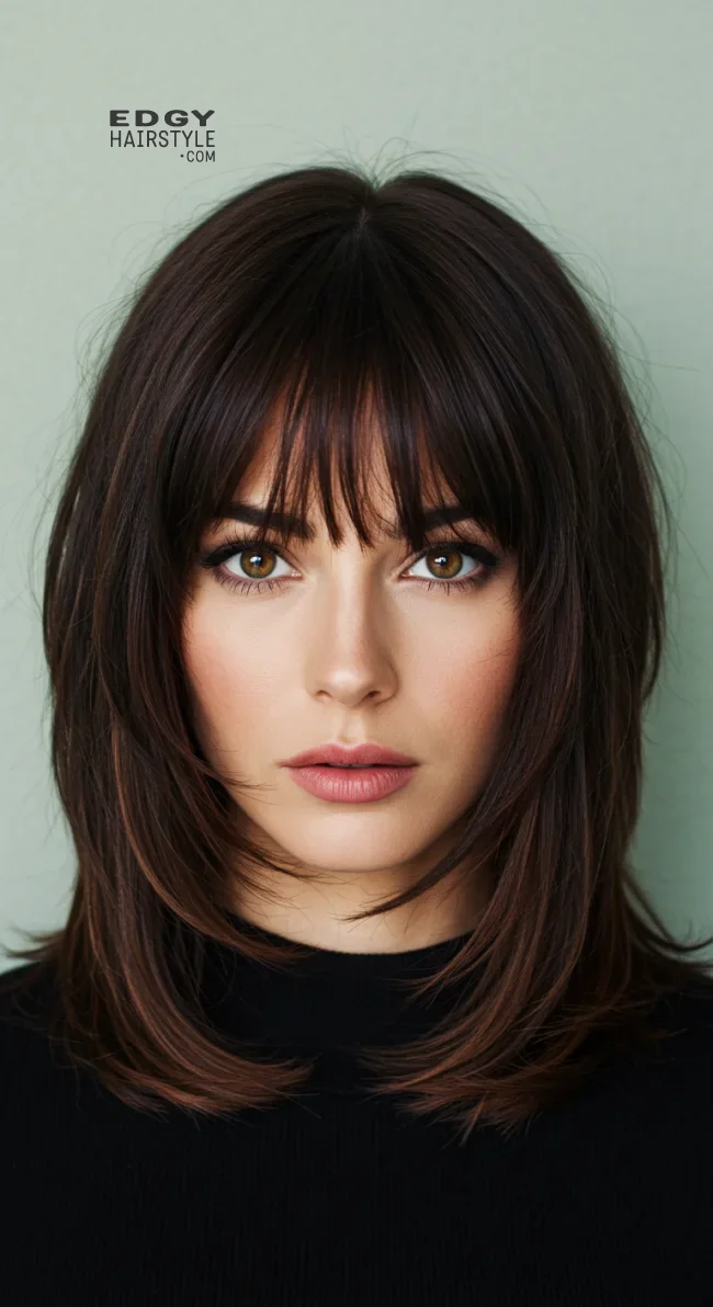 4. Shag with Bangs and Layers | 10 Shag Haircuts That Are Trending In 2025