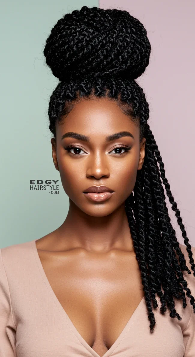9. Jumbo Twists | 10 Low-Maintenance Twist Hairstyles To Try This Season