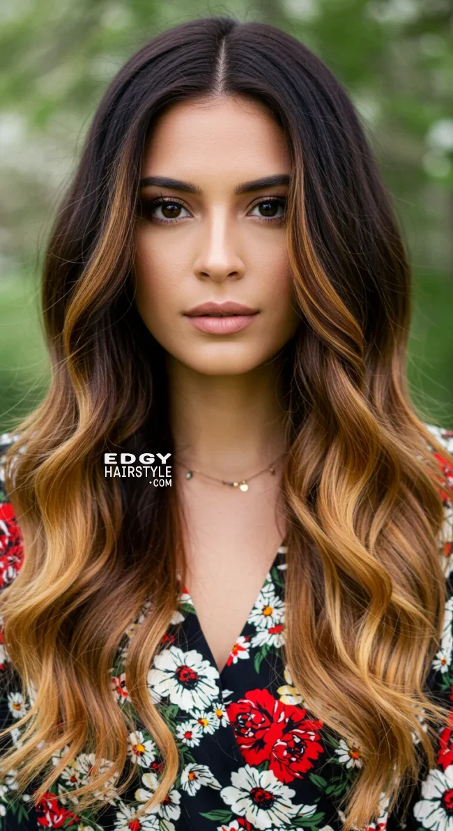 11. Espresso Balayage with Honey Tips | 15 Spring Balayage Looks To Inspire Your Seasonal Refresh