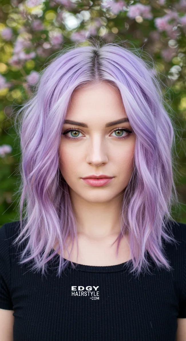 14. Soft Lilac Balayage | 15 Spring Balayage Looks To Inspire Your Seasonal Refresh