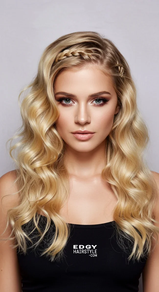 13. Side-Swept Baby Braids | Baby Braids Will Be Everywhere In 2025