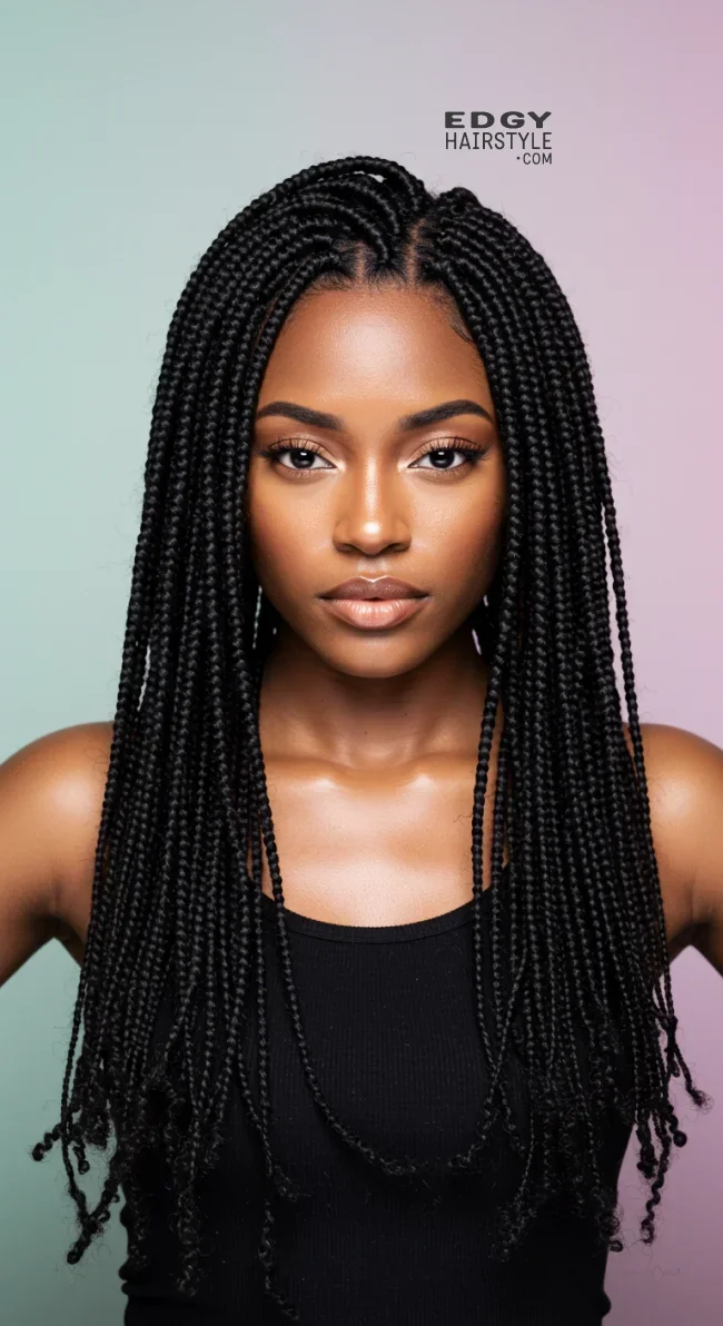 15. Micro Baby Braids All Over | Baby Braids Will Be Everywhere In 2025