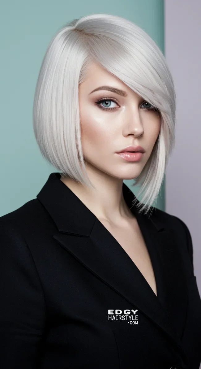 3. Asymmetrical Bob | Chic Short Bob Haircuts For Fine Hair - Boost Your Style