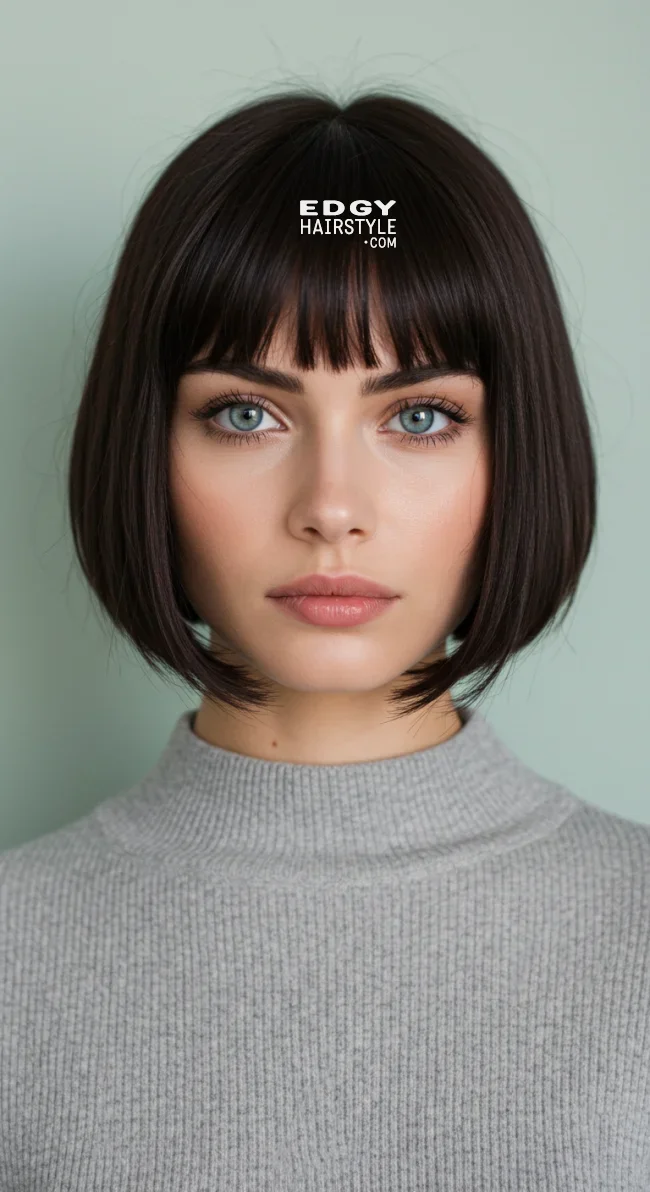 5. French Bob with Bangs | Chic Short Bob Haircuts For Fine Hair - Boost Your Style
