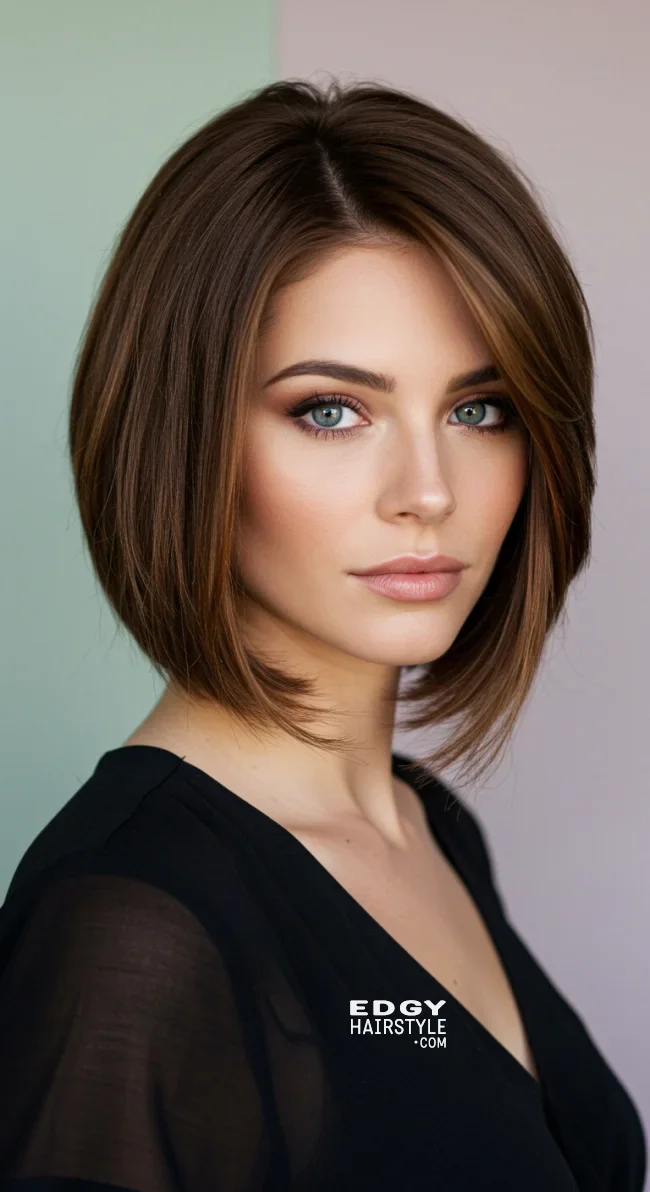 4. Angled Bob | Chic Short Bob Haircuts For Fine Hair - Boost Your Style