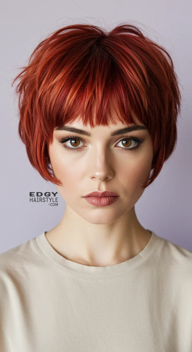 7. Choppy Pageboy with Tousled Texture | 7 Elegant Pageboy Haircut Ideas For Timeless Style