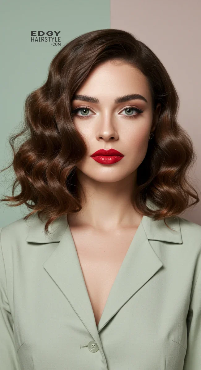 8. Swept-Back Curls | 10 Charming 1940S Hairstyles For A Classic, Vintage Appeal