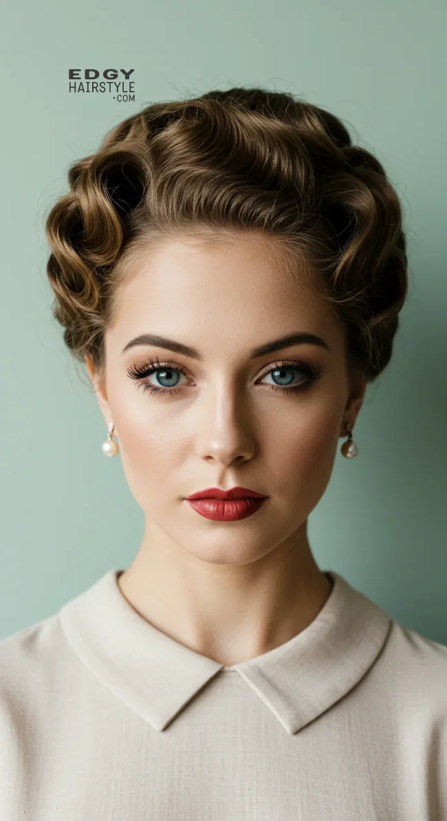 10. Finger Wave Updo | 10 Charming 1940S Hairstyles For A Classic, Vintage Appeal