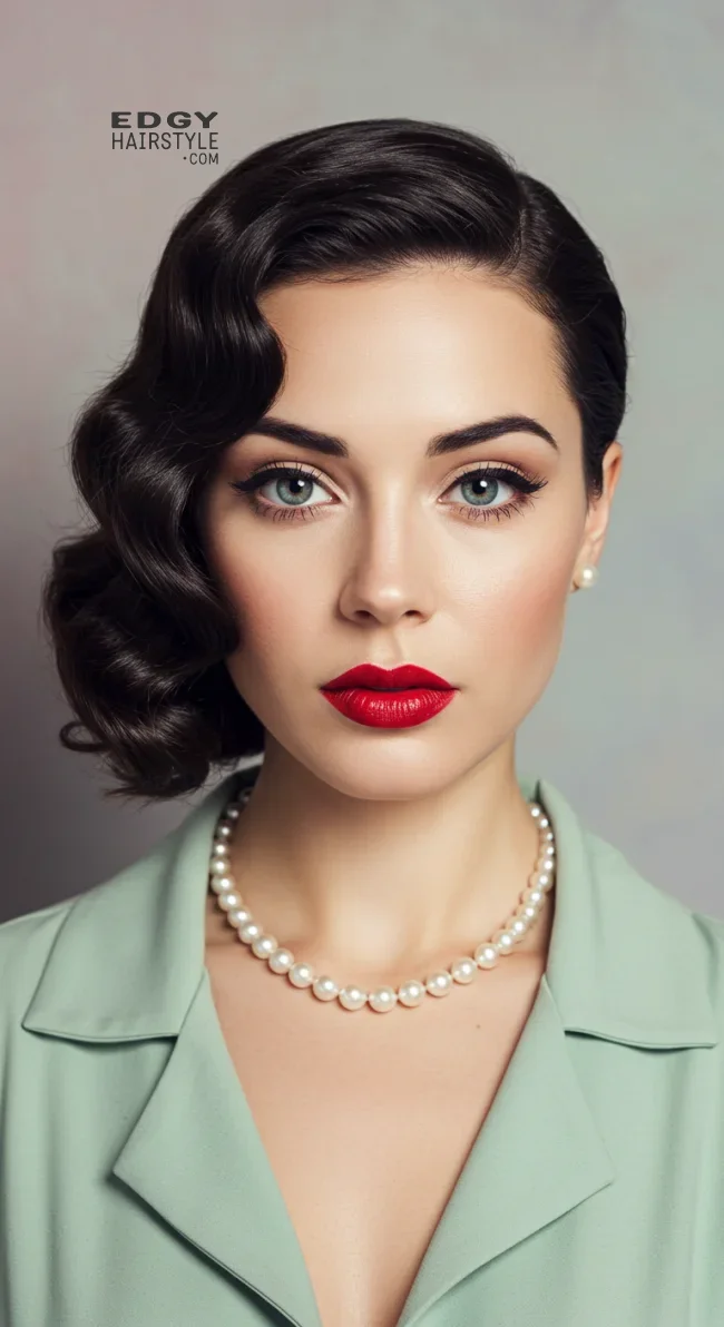 9. Side Parted Victory Roll | 10 Charming 1940S Hairstyles For A Classic, Vintage Appeal