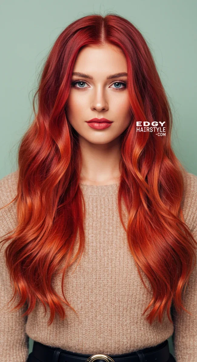 4. Bright Auburn Waves | 15 Red Hair Looks To Warm Up Your Vibe This Winter