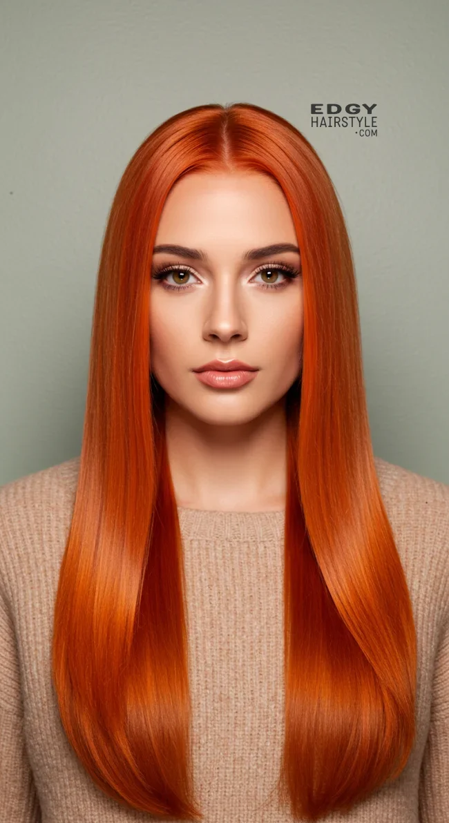 11. Burnt Orange Shimmer | 15 Red Hair Looks To Warm Up Your Vibe This Winter