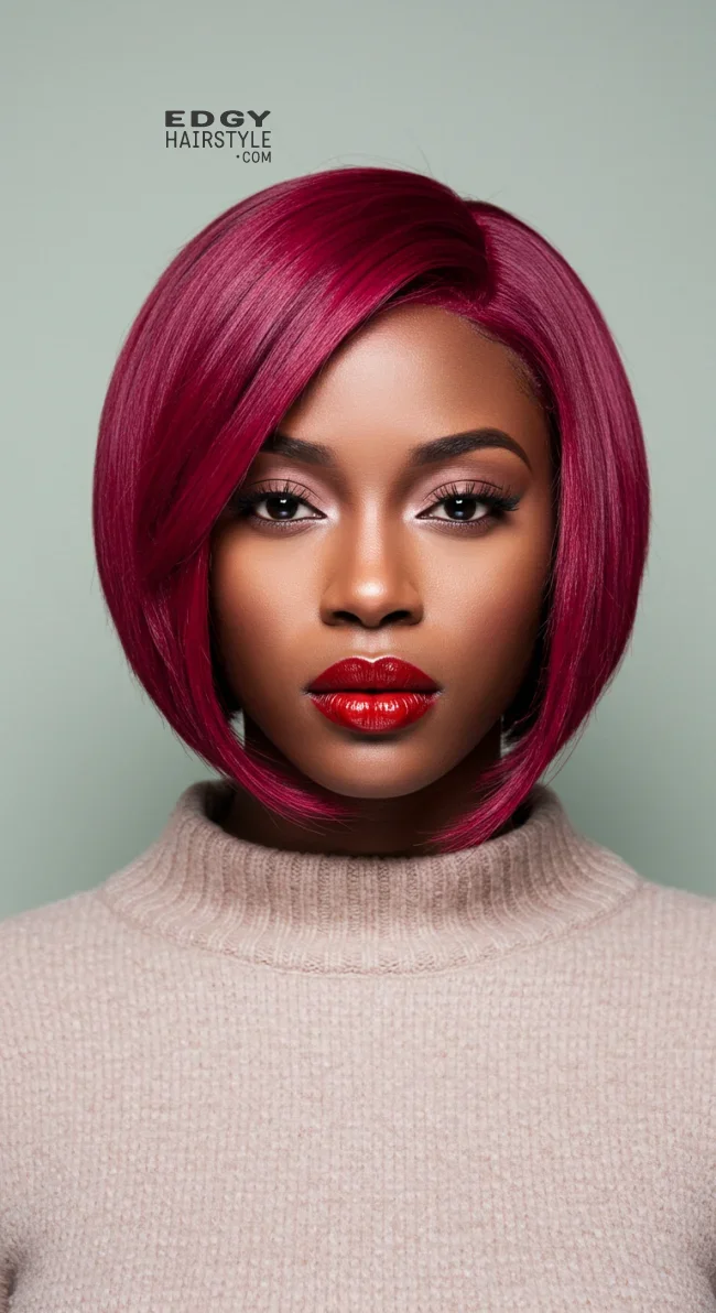 1. Vibrant Cherry Red Bob | 15 Red Hair Looks To Warm Up Your Vibe This Winter