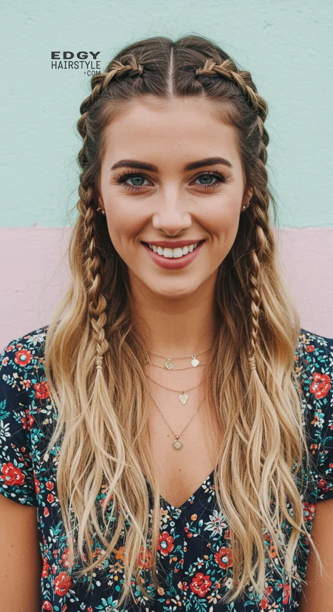 8. Braided Crown | Long Hairstyles For Every Occasion: Elevate Your Style