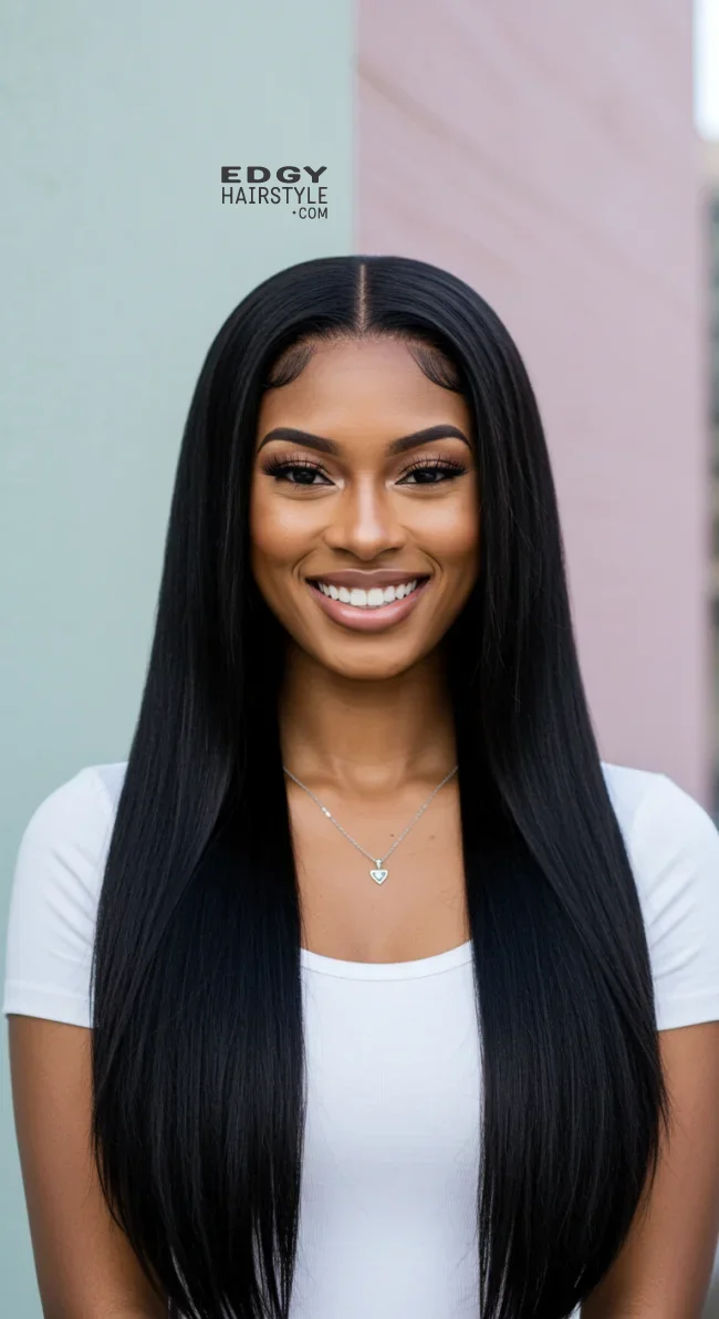 9. Sleek Straight Hair | Long Hairstyles For Every Occasion: Elevate Your Style