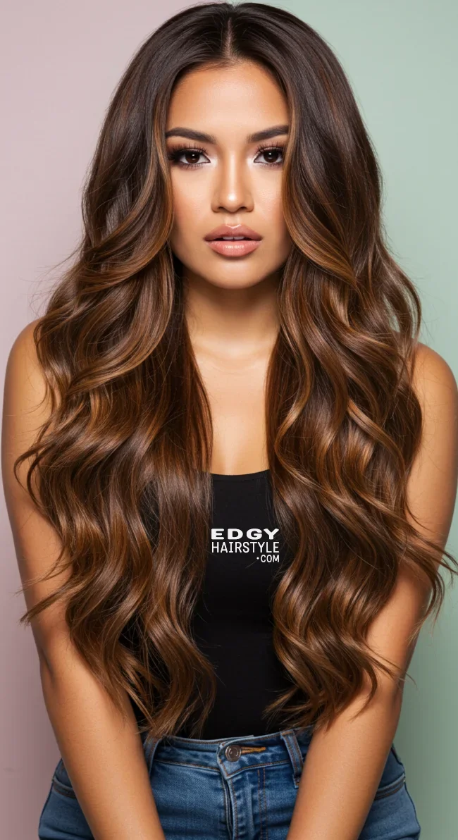 3. Long Mermaid Waves | 10 Unique Latina Hairstyles That Radiate Confidence