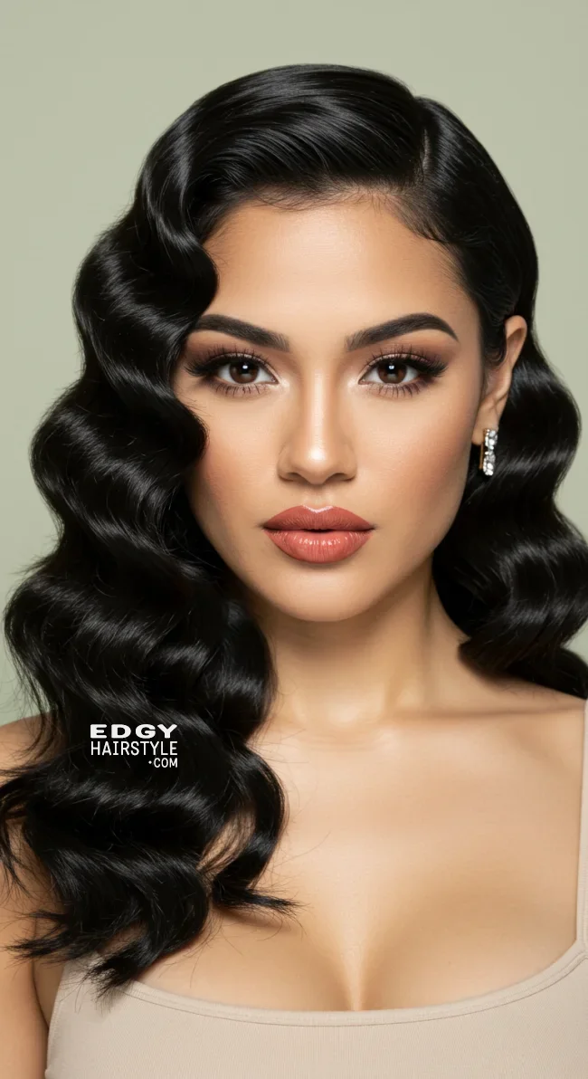 4. Classic Hollywood Curls | 10 Unique Latina Hairstyles That Radiate Confidence