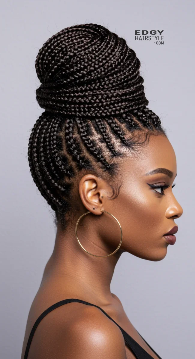 4. Braided Bun | Explore Cute Bun Hairstyle Ideas For A Stylish Look!