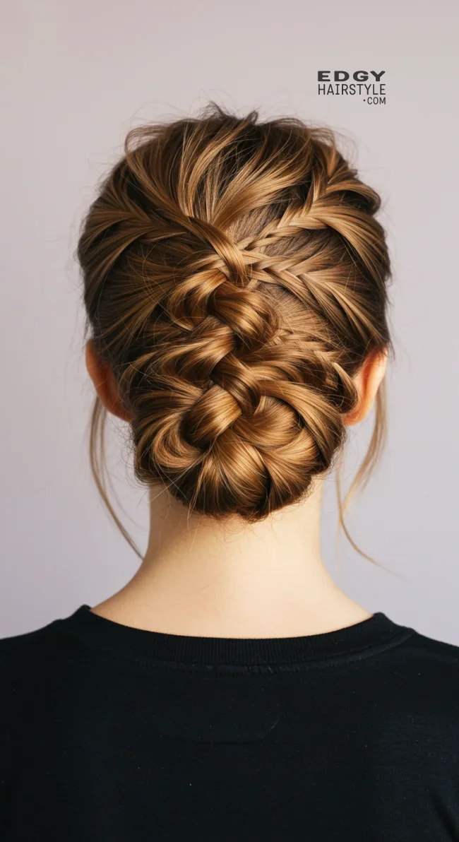7. Fishtail Bun | Explore Cute Bun Hairstyle Ideas For A Stylish Look!