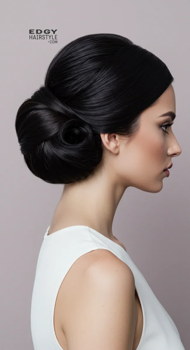 11. Elegant Chignon Bun | Explore Cute Bun Hairstyle Ideas For A Stylish Look!