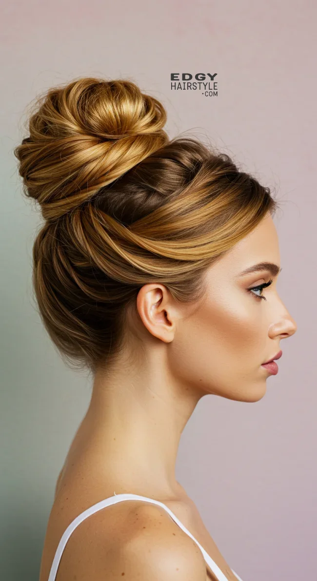 6. Twisted Bun | Explore Cute Bun Hairstyle Ideas For A Stylish Look!