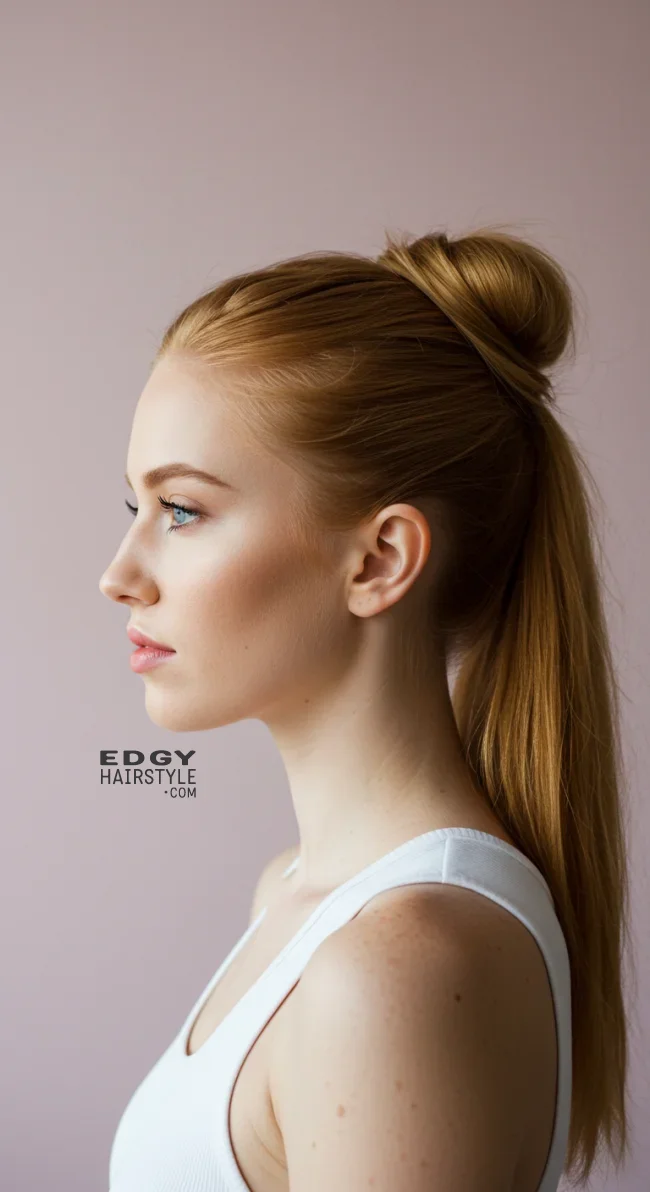 12. Ponytail Bun | Explore Cute Bun Hairstyle Ideas For A Stylish Look!