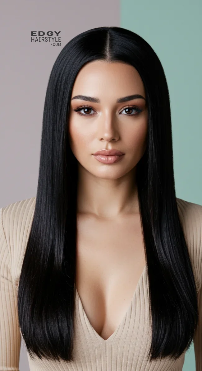 9. Long and Straight for Heart-Shaped Faces | Haircut Suggestions For Your Face Shape