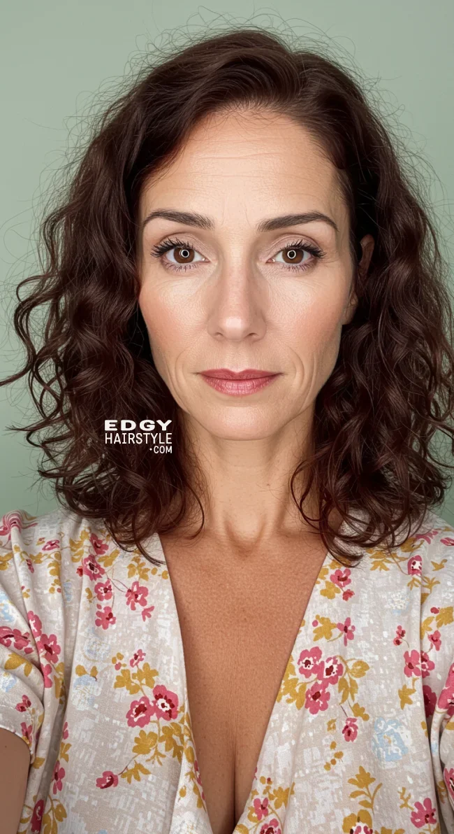 6. Curly Lob (Long Bob) | 15 Best Haircuts For Women Over 60