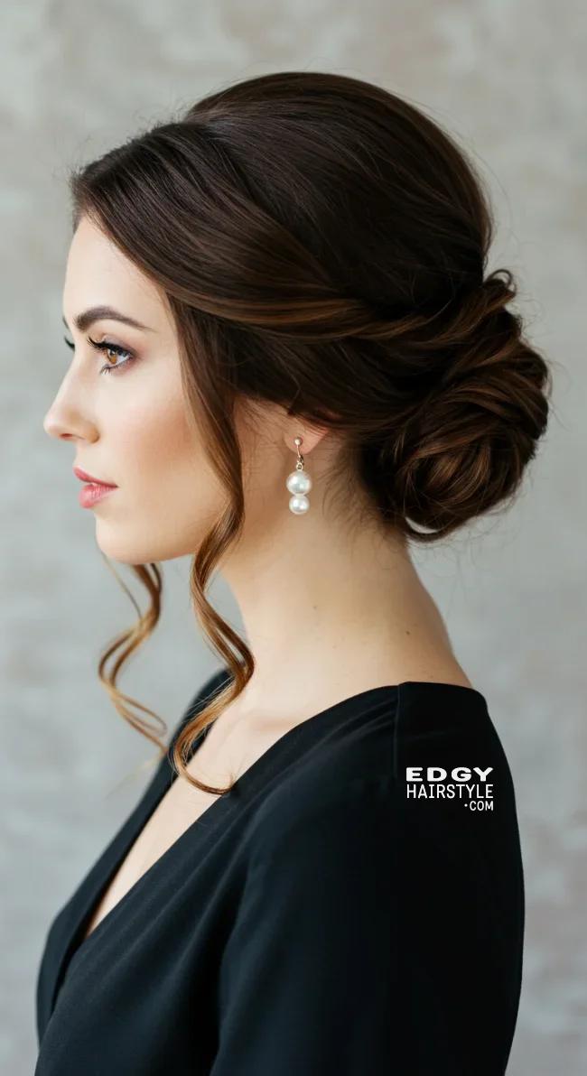 15. Elegant Wavy Chignon | Glamorous 1920S Hairstyles: 15 Vintage Looks For Timeless Elegance