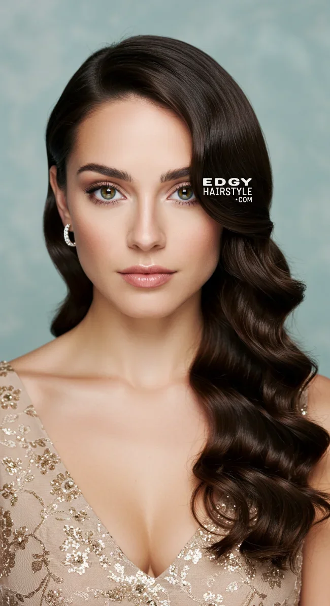 10. Side-Swept Finger Waves | Glamorous 1920S Hairstyles: 15 Vintage Looks For Timeless Elegance