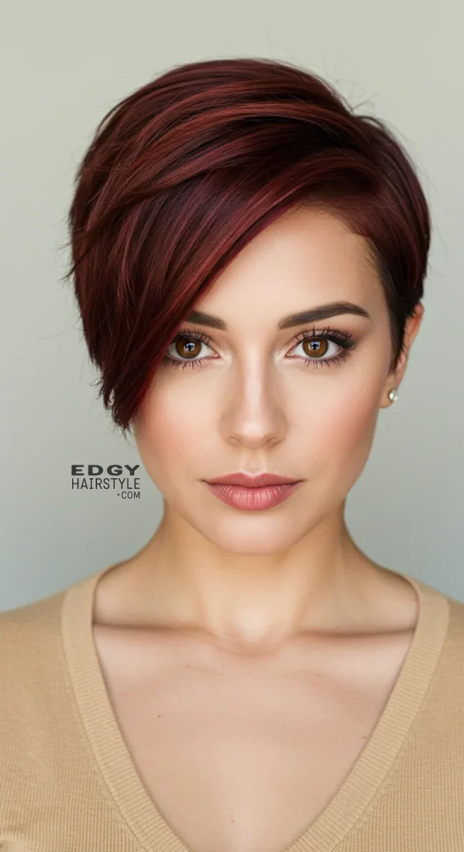 3. Side-Swept Long Pixie | 10 Long Pixie Hairstyles For Round Faces