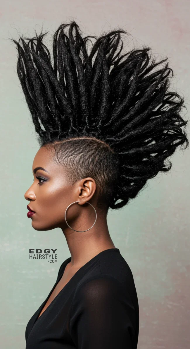 7. Dreadlock Mohawk | 10 Dreadlocks Hairstyles To Switch Up Your Look