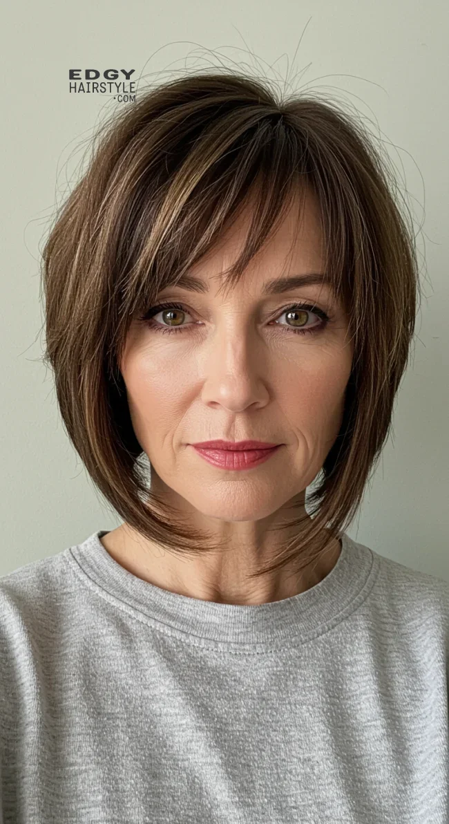 12. Asymmetrical Bangs | Should A 60 Year Old Woman Wear Bangs?