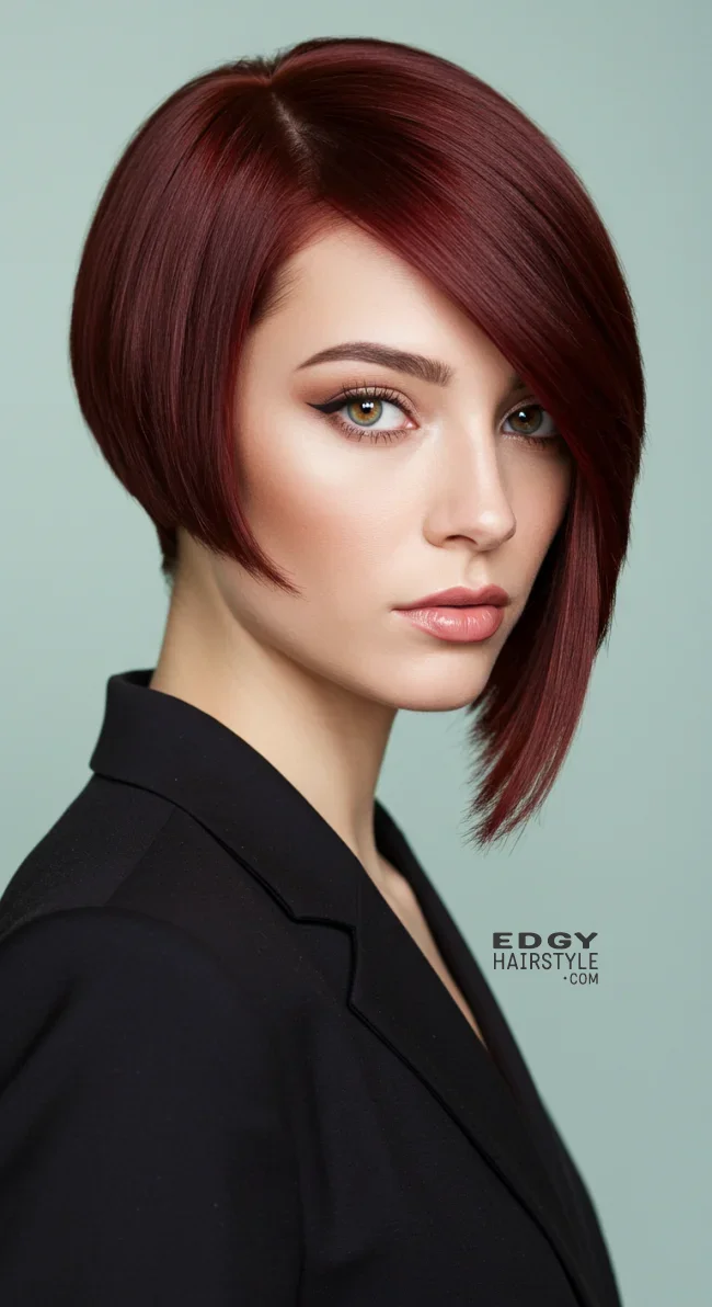 9. Asymmetrical Bob | 10 Current Short Hairstyles For Fine Hair