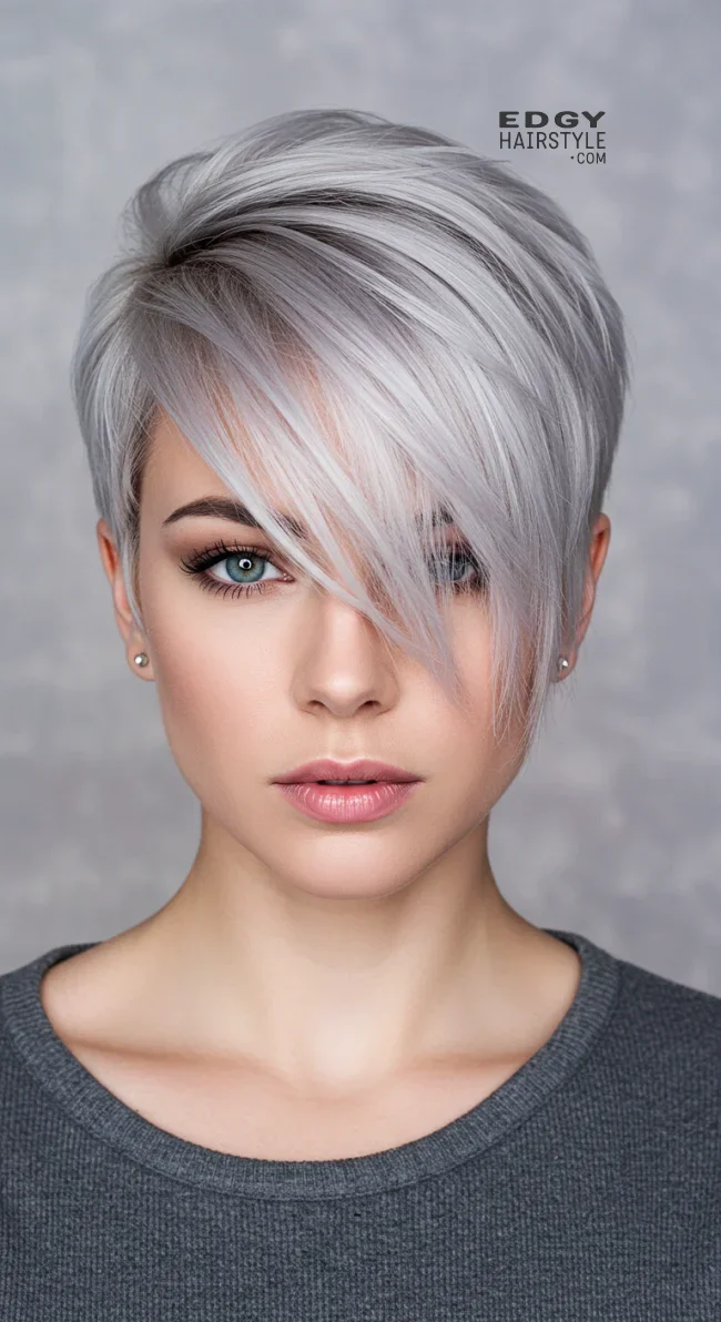 2. Pixie Cut with Side-Swept Bangs | 10 Current Short Hairstyles For Fine Hair