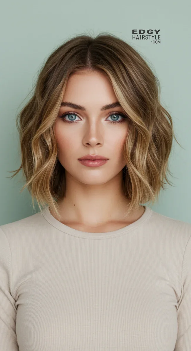 5. Wavy Short Lob | 10 Current Short Hairstyles For Fine Hair