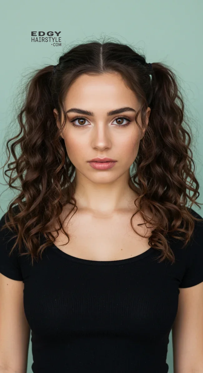 5. Curled Pigtails | 8 Cute And Easy Pigtail Hairstyles For All Ages