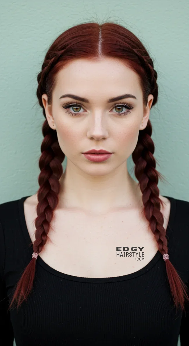 6. Double Braid Pigtails | 8 Cute And Easy Pigtail Hairstyles For All Ages