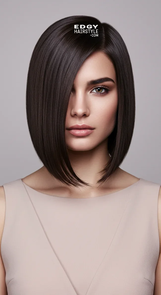8. Sleek Side-Parted Bob | Spring Hairstyles For Short Hair: Trendy Looks
