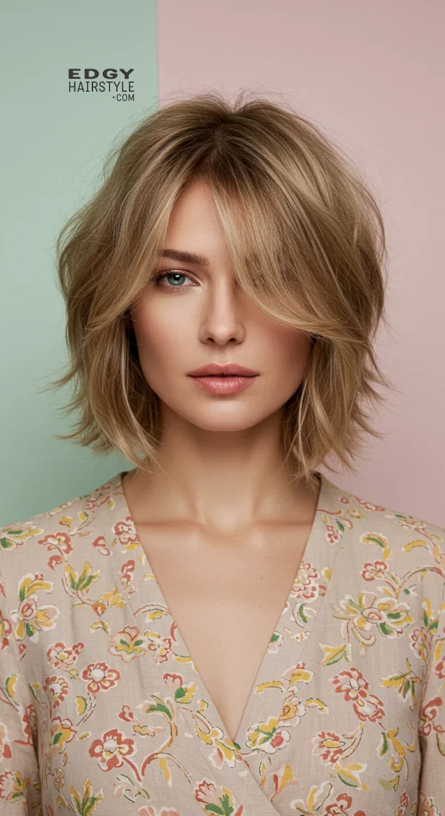 11. Short Feathered Layers | Spring Hairstyles For Short Hair: Trendy Looks