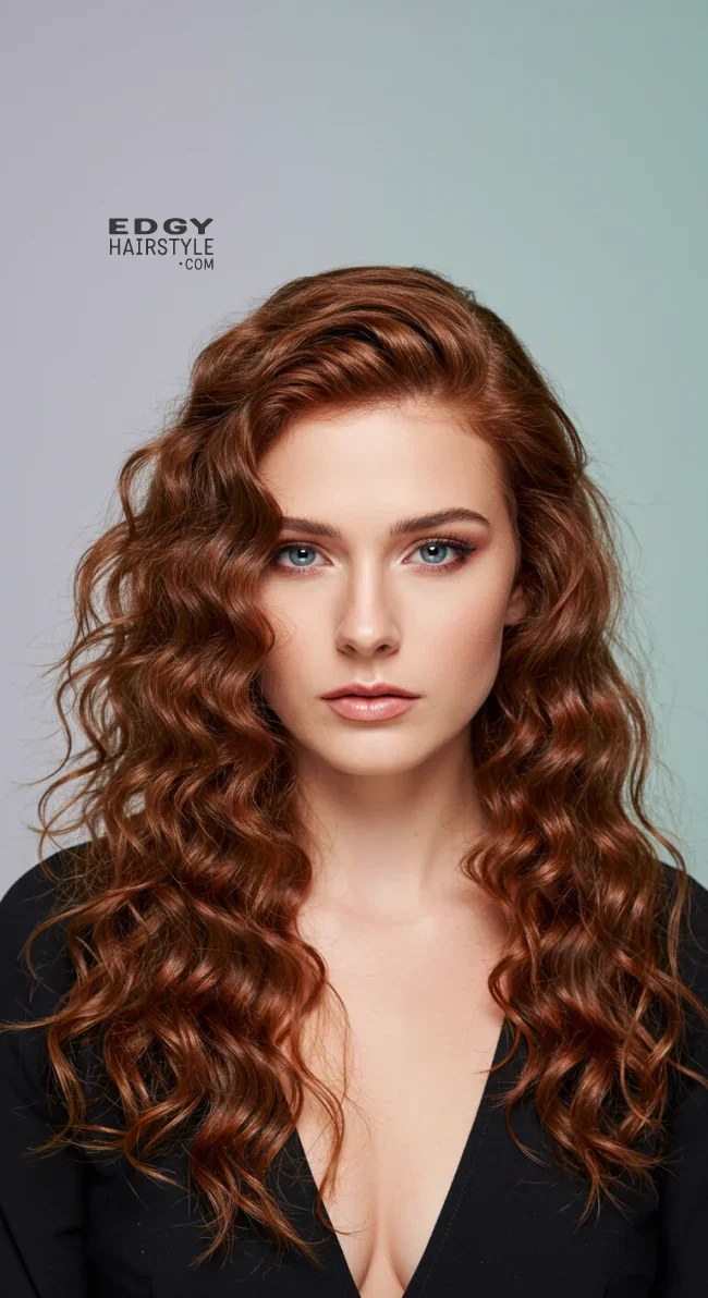 6. Side-Swept Crimped Hair | 10 Best Crimped Hairstyles Trending In 2025