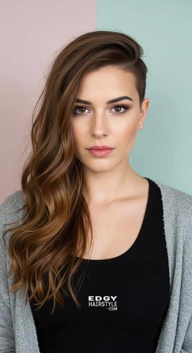 14. Feminine Side-Swept Undercut | Undercut Hairstyles For Women - 15 Ideas, Inspiration And Styling Tips!