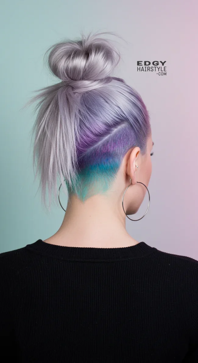 12. Colorful Undercut | Undercut Hairstyles For Women - 15 Ideas, Inspiration And Styling Tips!