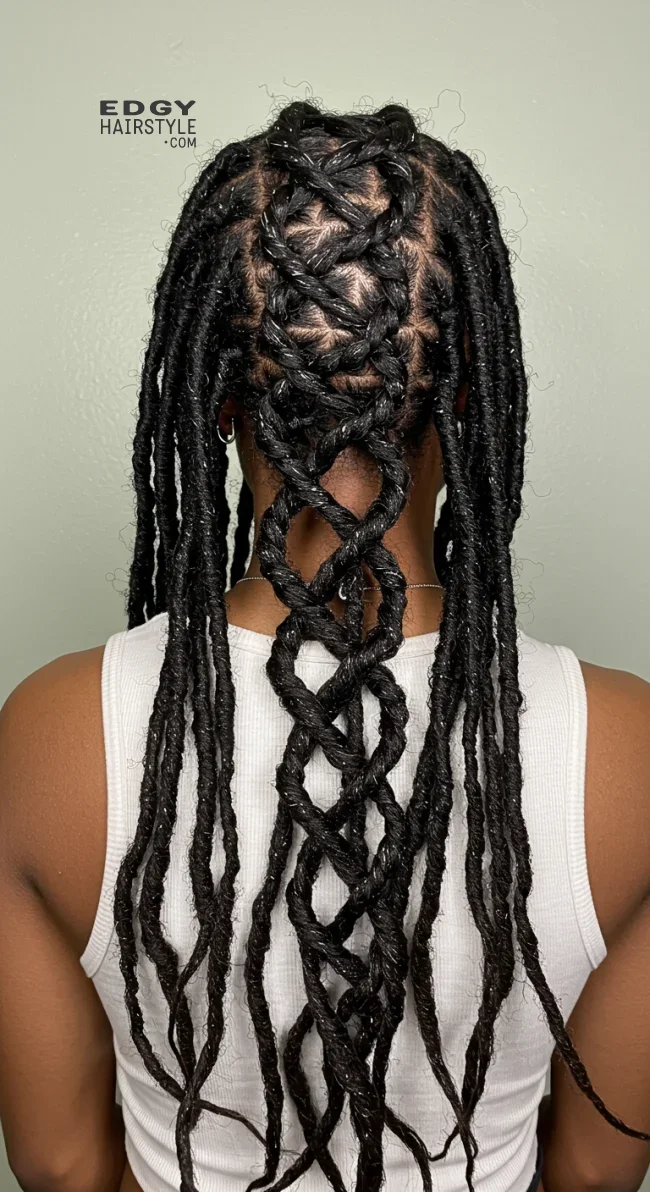 9. Fishtail Braid Locs | 15 Gorgeous Ways To Style Your Locs