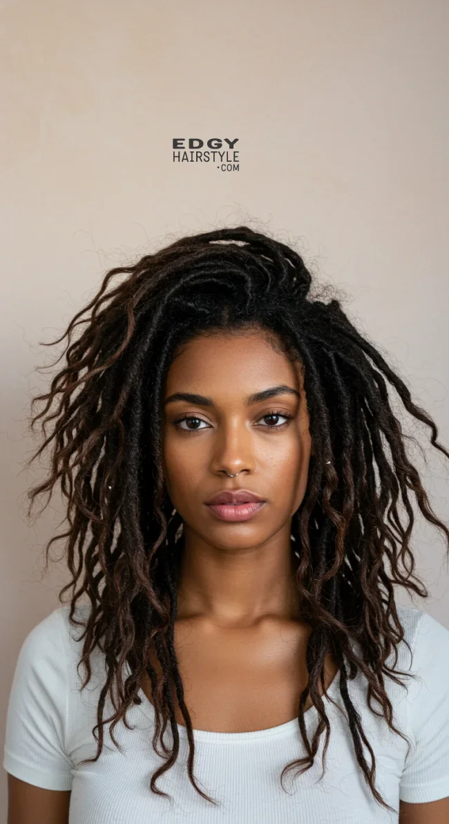 15. Messy, Tousled Locs | 15 Gorgeous Ways To Style Your Locs