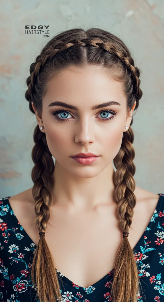 5. Braided Crown | 10 Trendy Hairstyles To Try This Season
