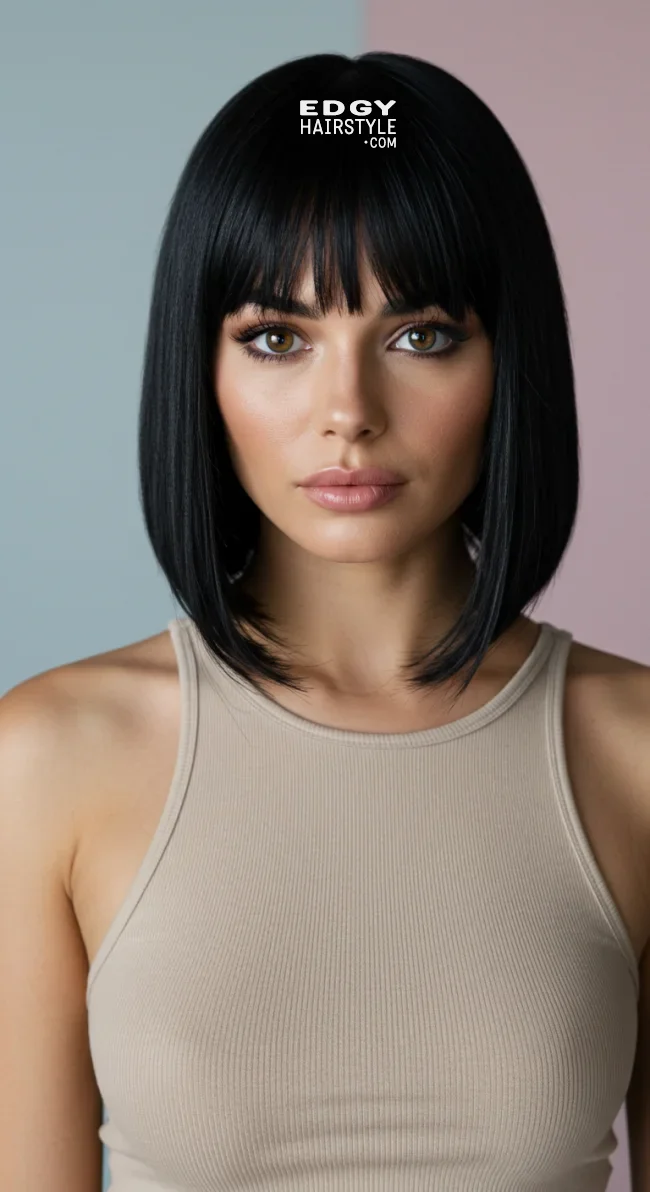 8. Straight Lob | 10 Trendy Hairstyles To Try This Season
