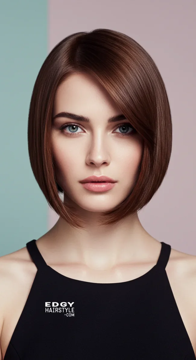 6. Angled Bob | 10 Stylish Bob Haircuts For Women With Oval Faces