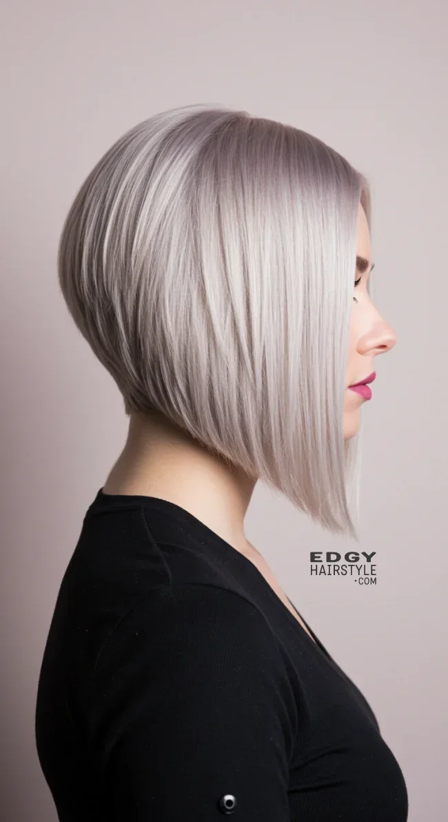 9. Inverted Bob | 10 Stylish Bob Haircuts For Women With Oval Faces