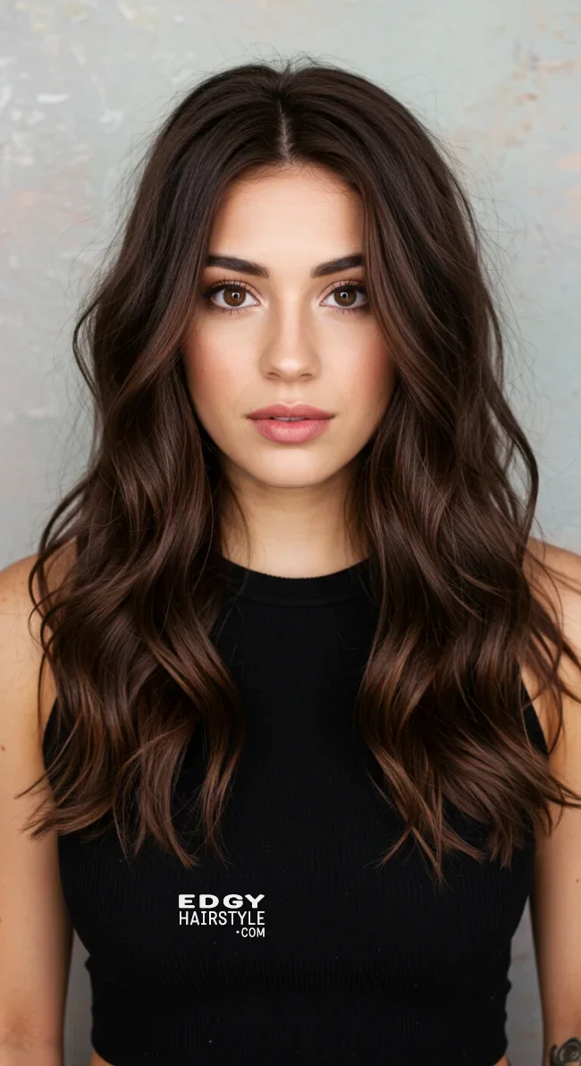 3. Chocolate Brown Balayage | 15 Brunette Balayage Ideas To Refresh Your Look